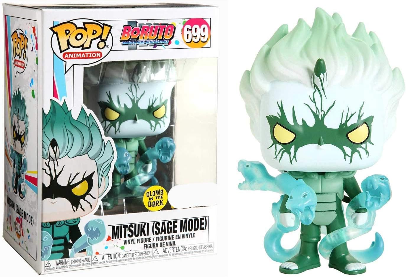 Pop! Animtion 699 Boruto Naruto Next Generations Mitsuki Sage Mode Glows in The Dark Hot Topic Exclusive