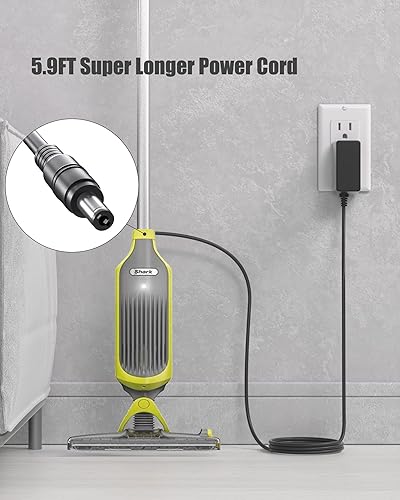 Miniatura 5 de Cargador Shark VACMOP VM200, cable de carga al vacío de repuesto compatible con aspiradora Shark VM200 VM20026 VM200C VC200 UM200 UM200 UM205 VC205