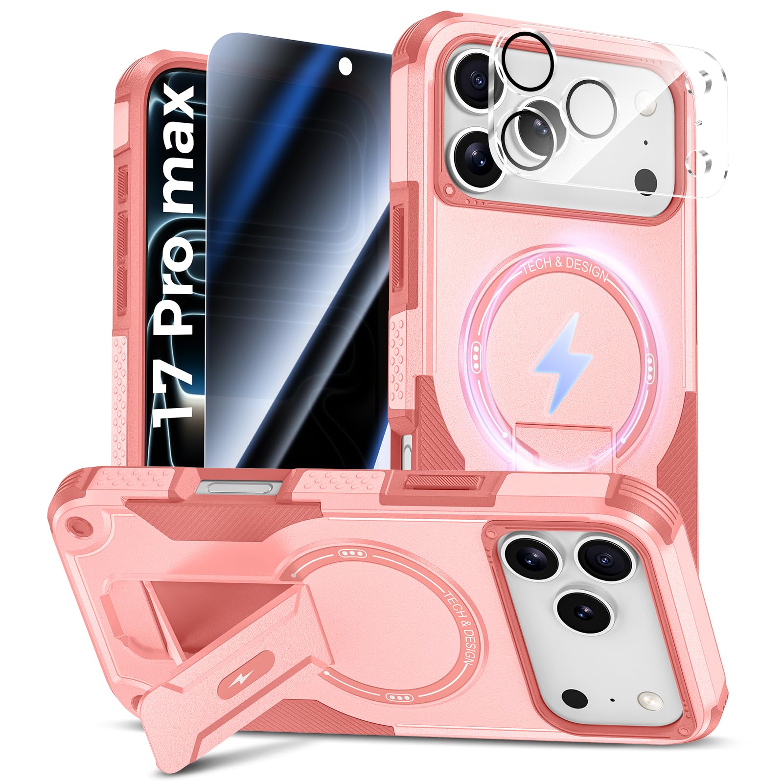 Amazon.com: Goton 3 in 1 for iPhone 17 Pro Max Case with Privacy