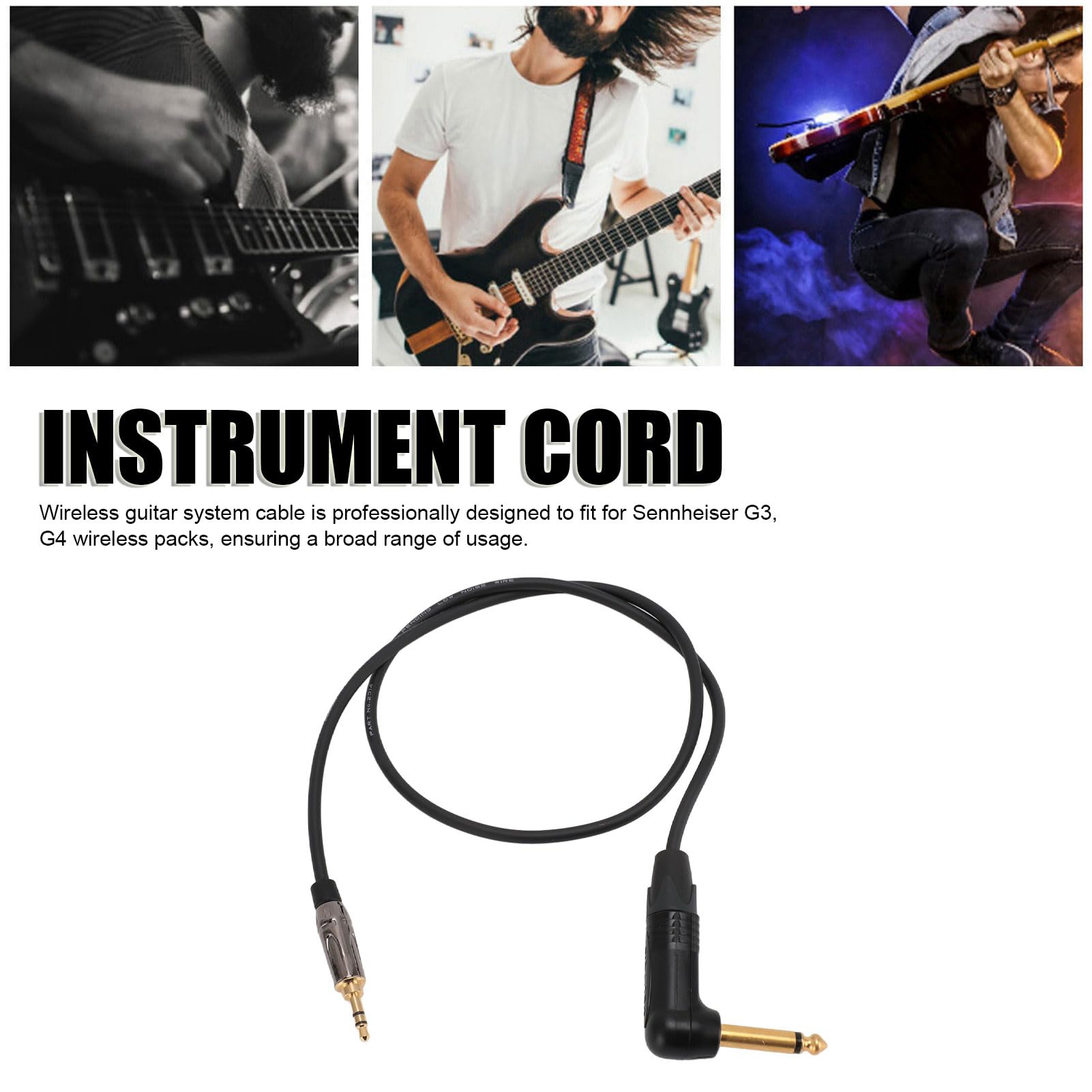 Cavo per Chitarra per G3 G4, Cavo Flessibile per Strumenti per Chitarra con Jack da 3,5 Mm a 6,35 Mm, Cavo per per Chitarra Wireless Ad Alta Resistenza con