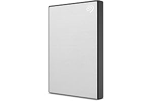 Seagate Backup Plus Ultra Slim Portable Hard Drive: 2TB Storage, USB 3.0