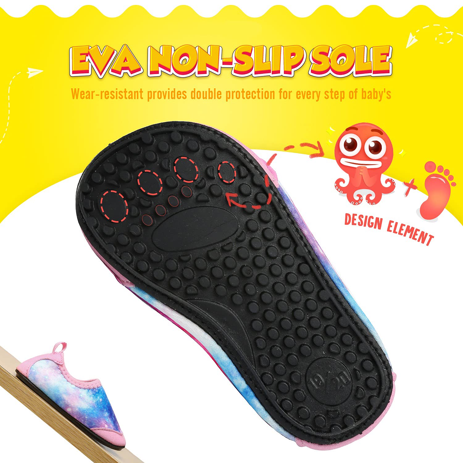 Chaussures Aquatiques Enfants Chaussures d'eau Bébé Séchage Rapide Chaussures Aqua pour Piscine Plage Garçons Filles - 5