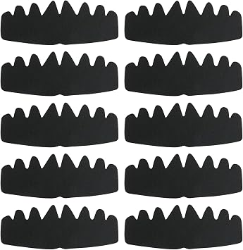 10-Pack Baseball Hat Support Inserts, Cap Shaper Liner, Black