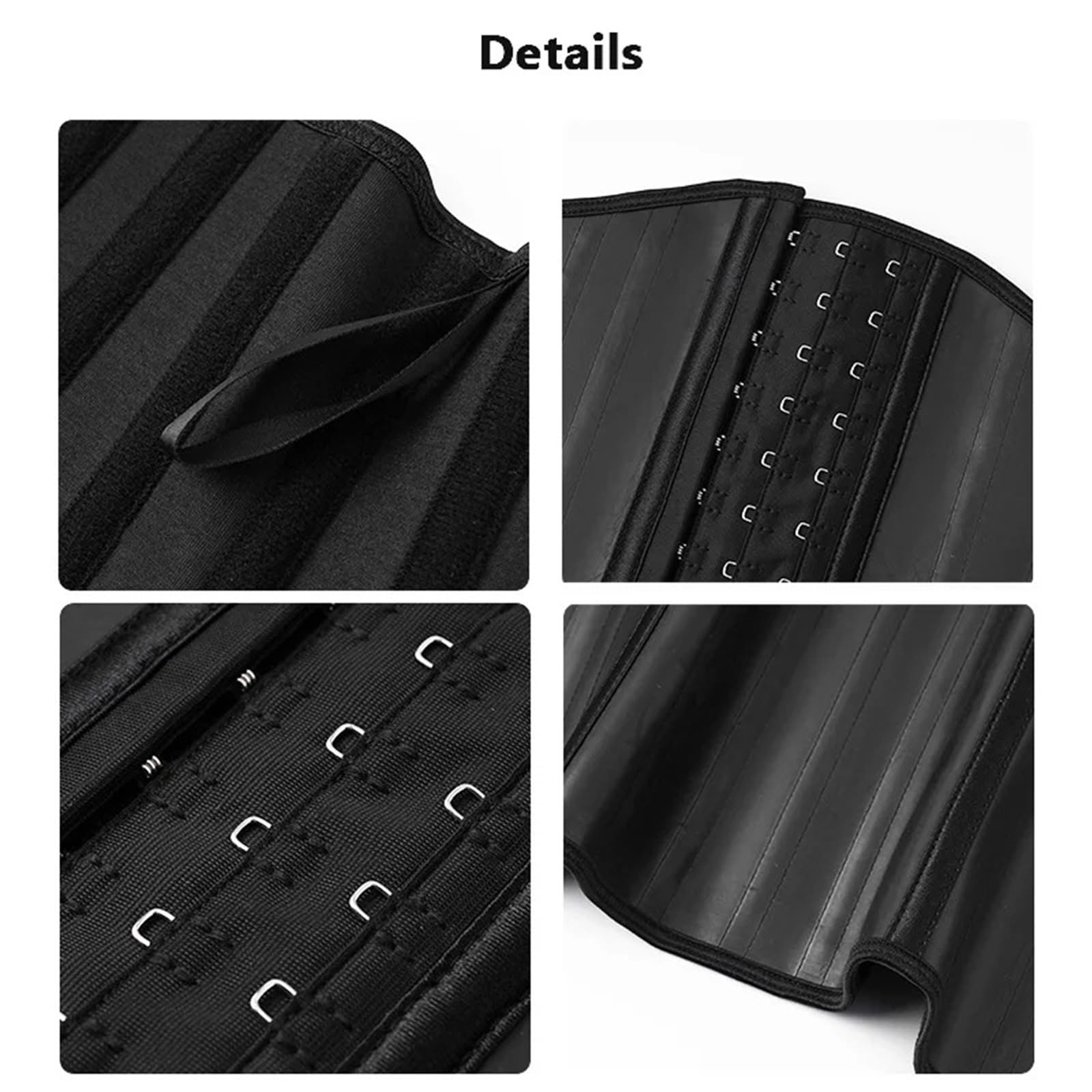 25 Corsetto Modellante in Lattice e Gomma con Ossa d'Acciaio per Donna
