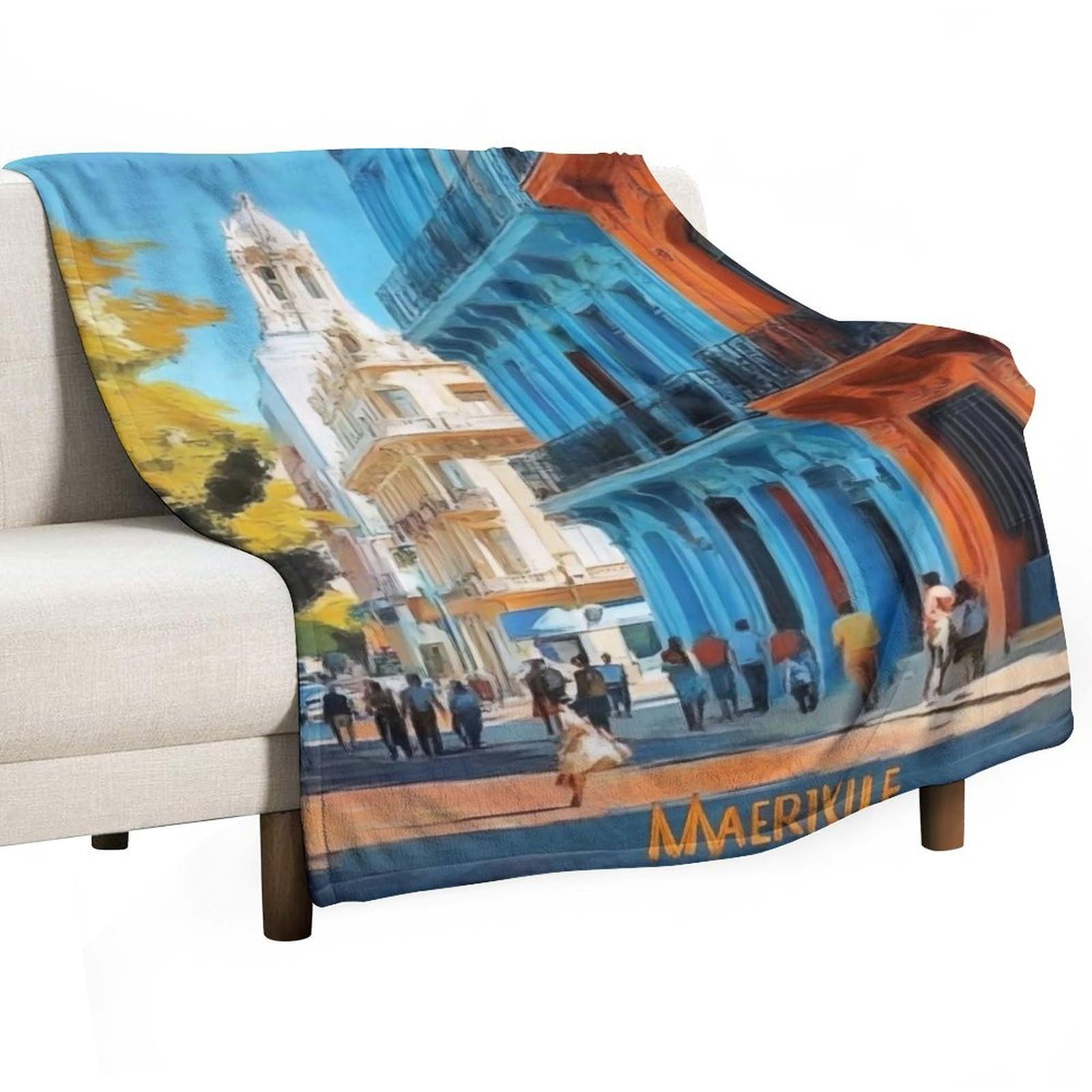 YHGSREUOH Buenos Aires (3) Flannel Blankets Fleece Soft Throw Lightweight Plush Gifts for Couch, Bed, Cozy Sofa Plush, Chair, Lovers 130x175cm(50x70in)