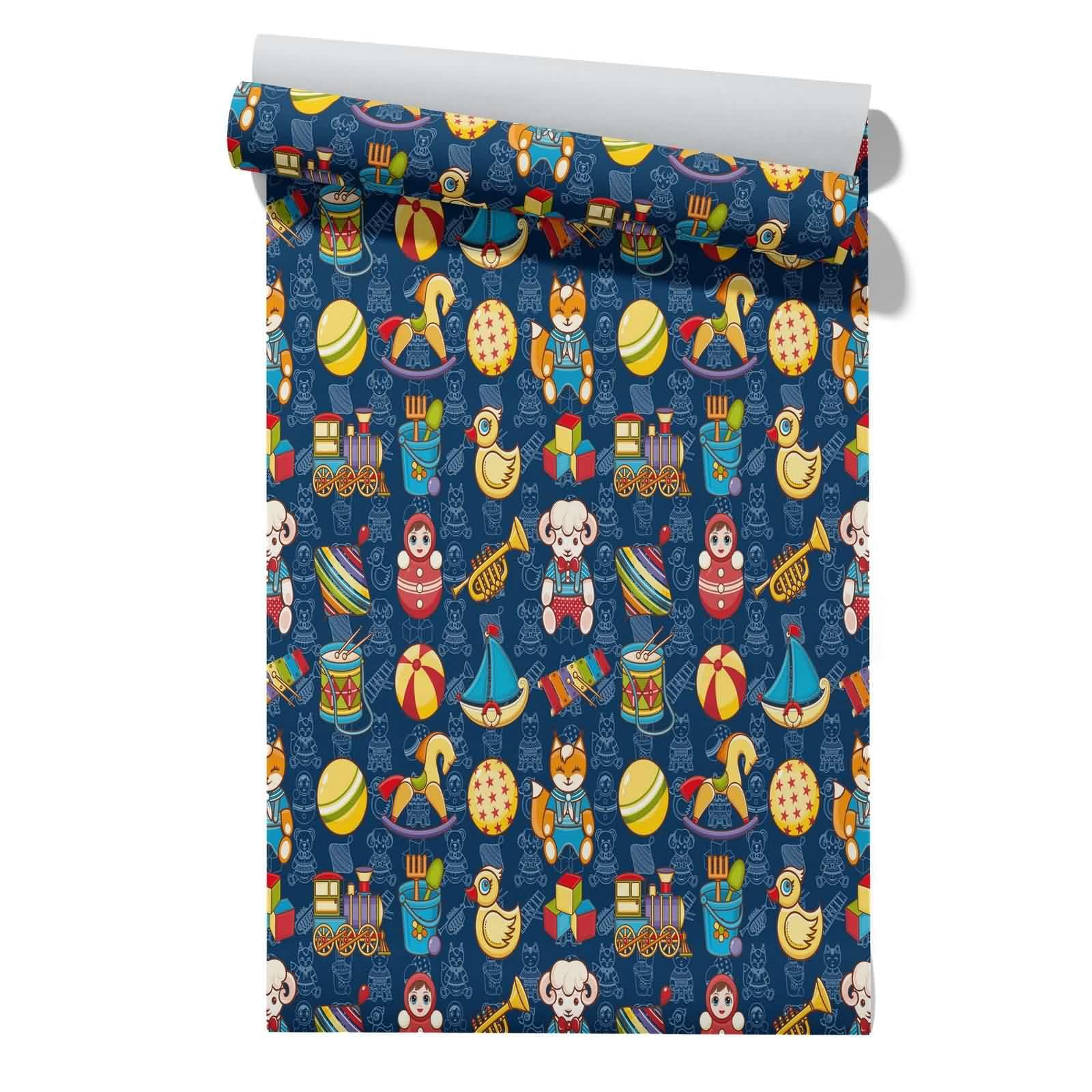 Cevan Style 17 Living Room Vinyl Wallpaper Feature Waterproof Kitchen Drawer Liner Cute Cartoon Warm 45X200cm
