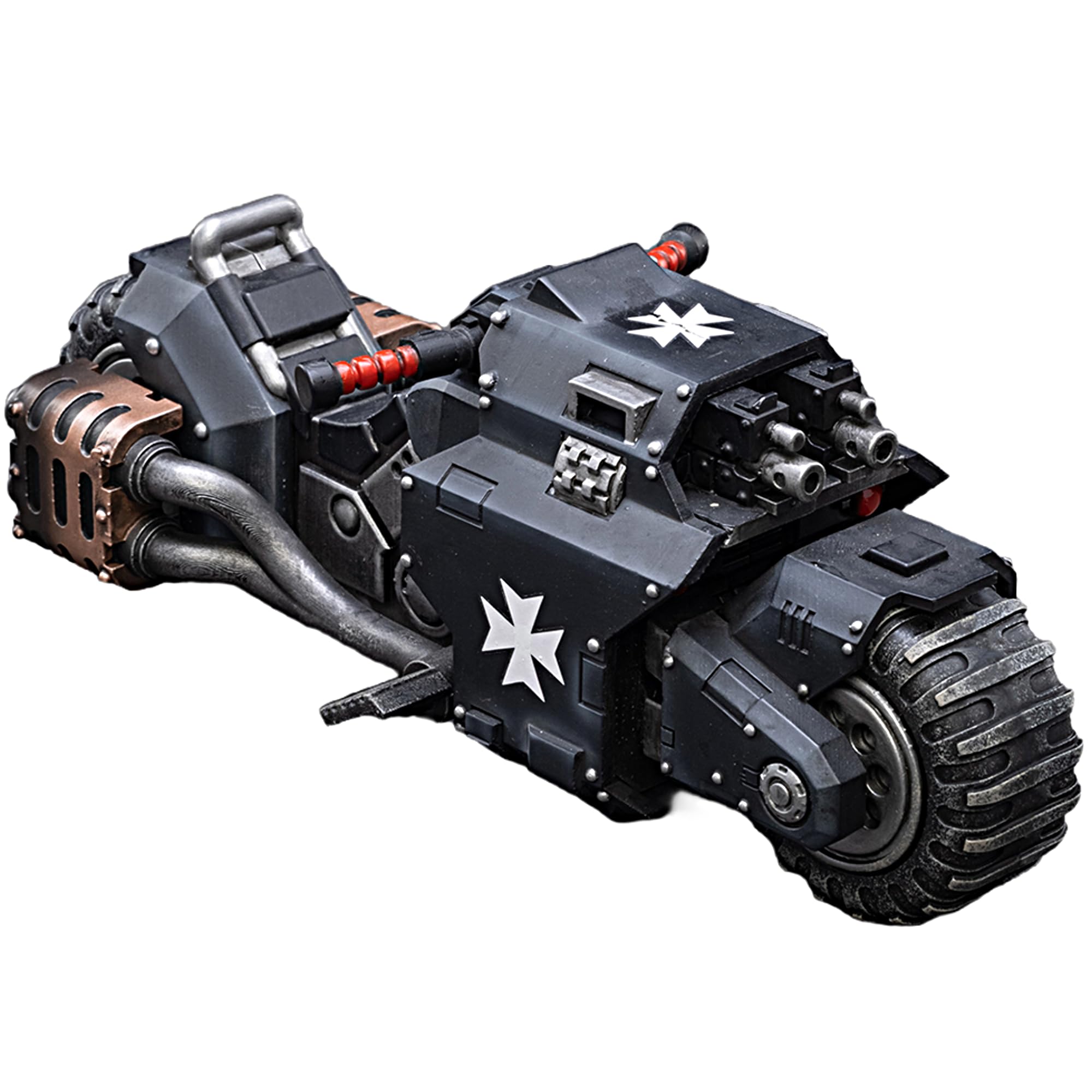 JOYTOY Warhammer 40k 1/18 Action Figure Black Templars Outriders Collectible Gifts,Toys for Kids 15+ and Adults