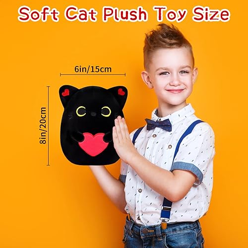 Miniatura 2 de Cojín de felpa con diseño de forma de gato juguete de peluche suave para niños bebés decoración y sofá 16pulgadas B