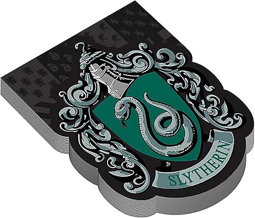 Harry Potter Slytherin - Bloc de notas de cresta, multicolor, 3 pulgadas