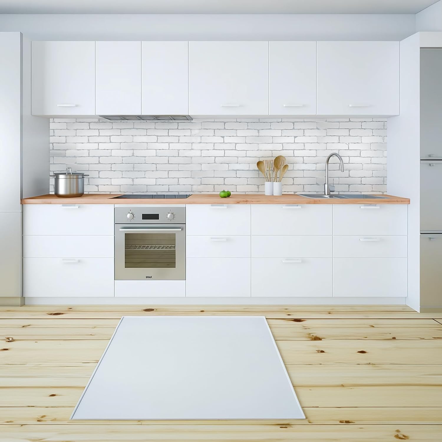 AUTUMN 16 Unique DIY Flexible Molds for Custom Brick Veneers, Thin Brick Tile, Faux 3D Brick Wall 8.5"x2.5", 0.5" Thick