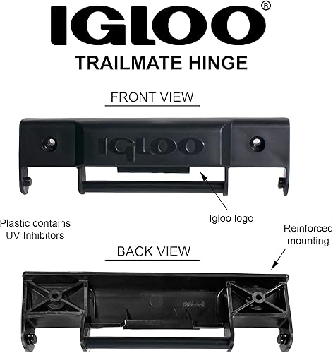 Miniatura 3 de Igloo Trailmate Cooler - Bisagra a presión de repuesto, plástico, color negro