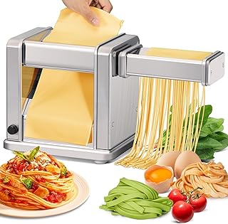 Electric Pasta Maker Stainless Steel Noodle Machin...