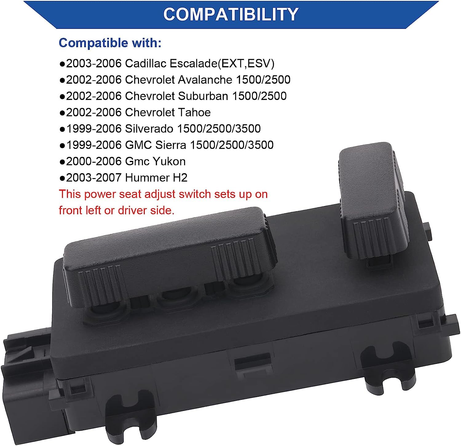 Gmc Power Seat Switch Power Seat Switch For Chevy Silverado GMC - View #13