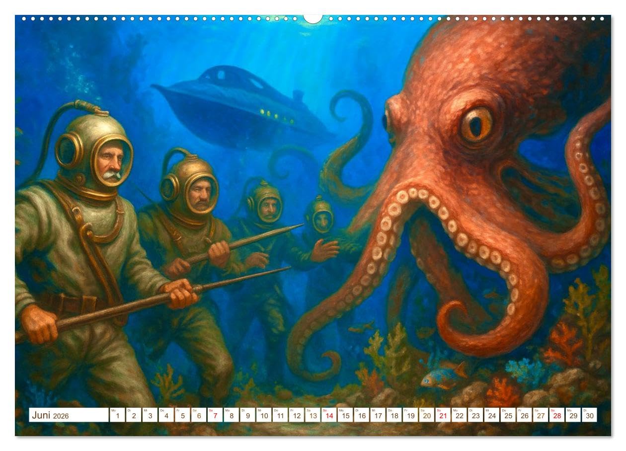 Jules Verne. Sein Leben, seine Werke (hochwertiger Premium Wandkalender 2026 DIN A2 quer), Kunstdruck in Hochglanz: Einer der faszinierendsten Autoren der Weltliteratur (CALVENDO Kunst)