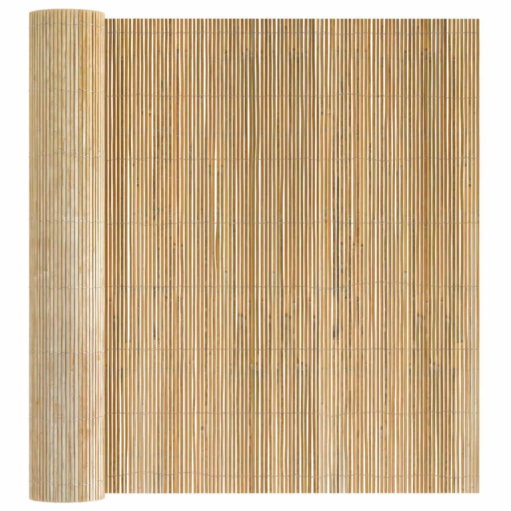 Clôture en bambou marron 400x180 cm vidaXL pour brise-vue de jardin