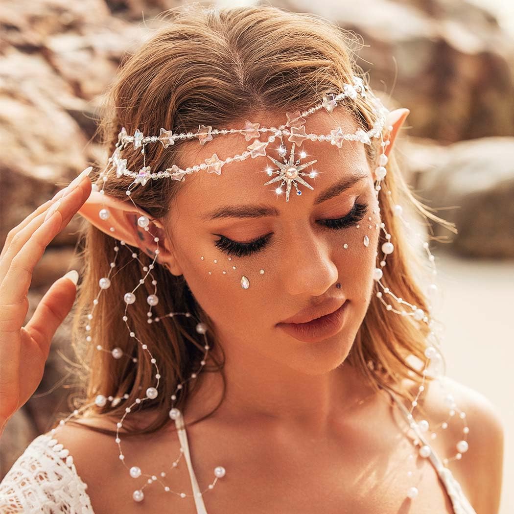 SILVER CHAIN TASSEL HAIR ACCESSORY Amazon.com : Dexspoeny 4Pcs Butterfly Tassel Hair Clips  main image 2