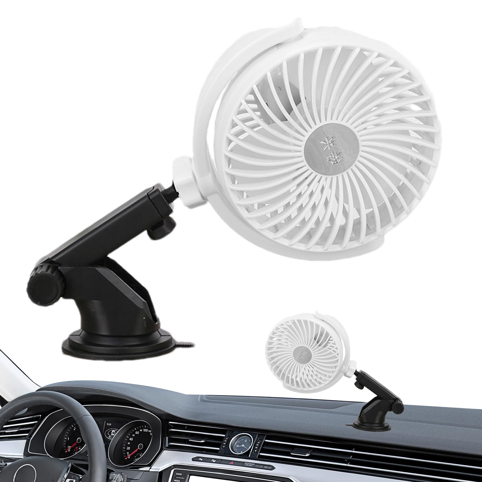 Ventilatore a Batteria Potente, Silenzioso, 3 Velocità