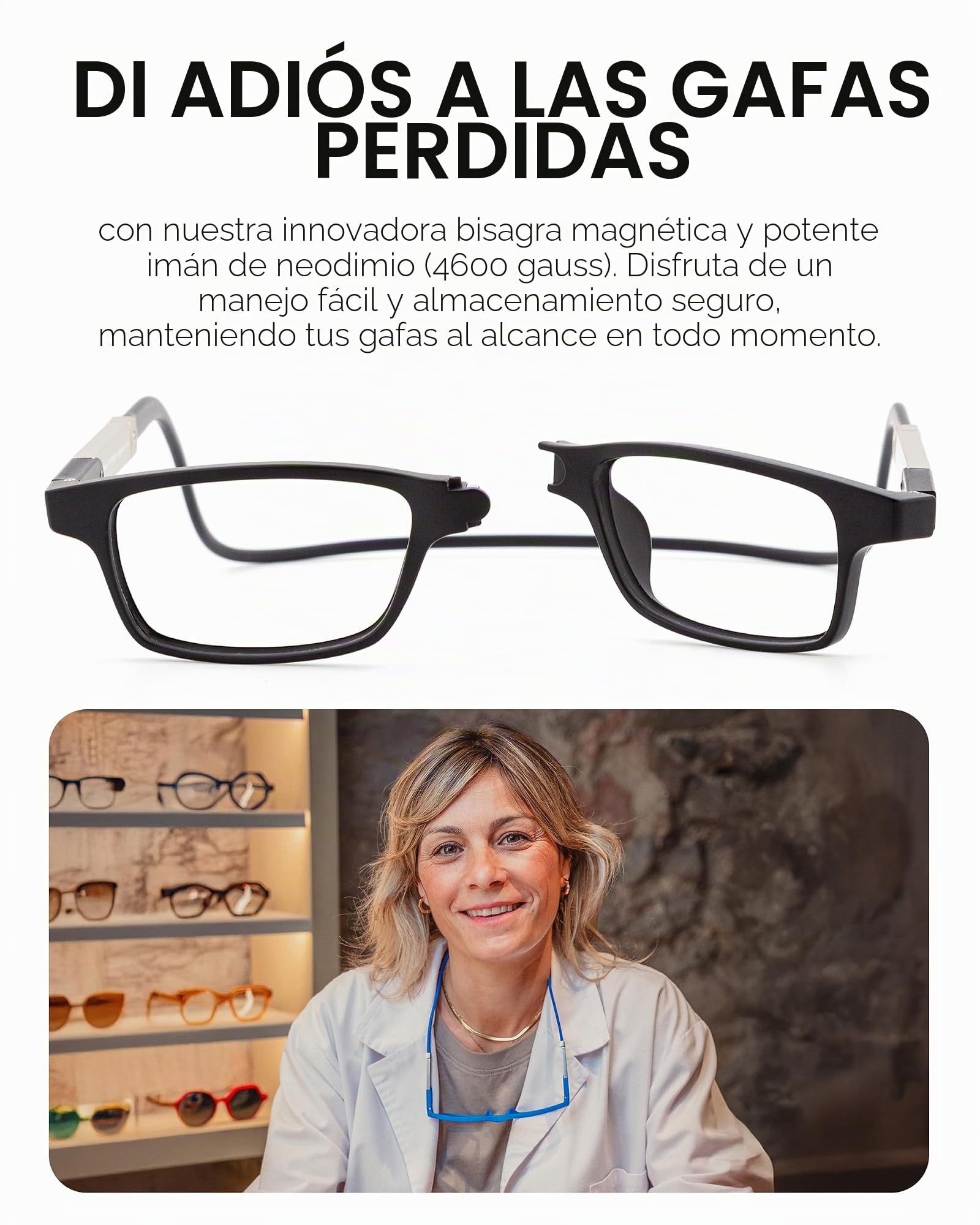 DIDINSKY Krik Gafas de Lectura Magnéticas, Filtro Luz Azul