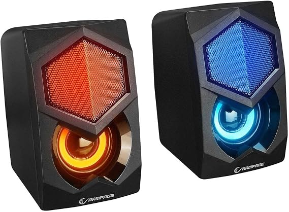 Rampage RMS-175BT 2+1 5W*2 Bluetooth+USB-TF-FM Rainbow Aydınlatmalı Gaming Speaker Hoparlör