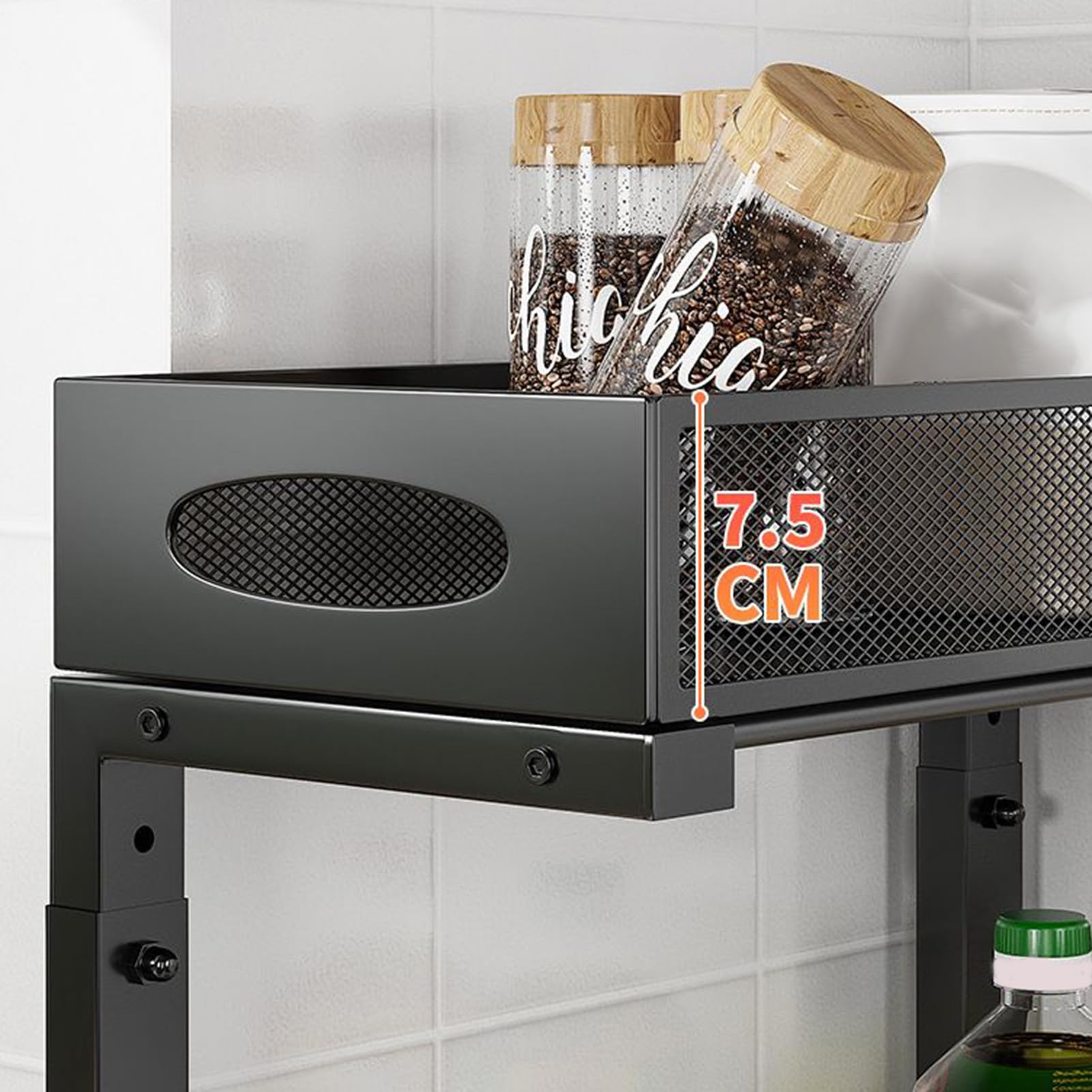 Organizador Para Debajo Del Lavabo Del Baño Organizadores Extraíbles Y | Estante de Organización con Altura Ajustable para Hogar, Cocina, Despensa, Armario, Baño, Lavandería