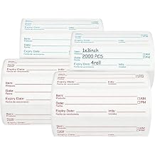 ilauke 2000 Food Labels,1x3 Widen Removable Freezer Labels to Write on