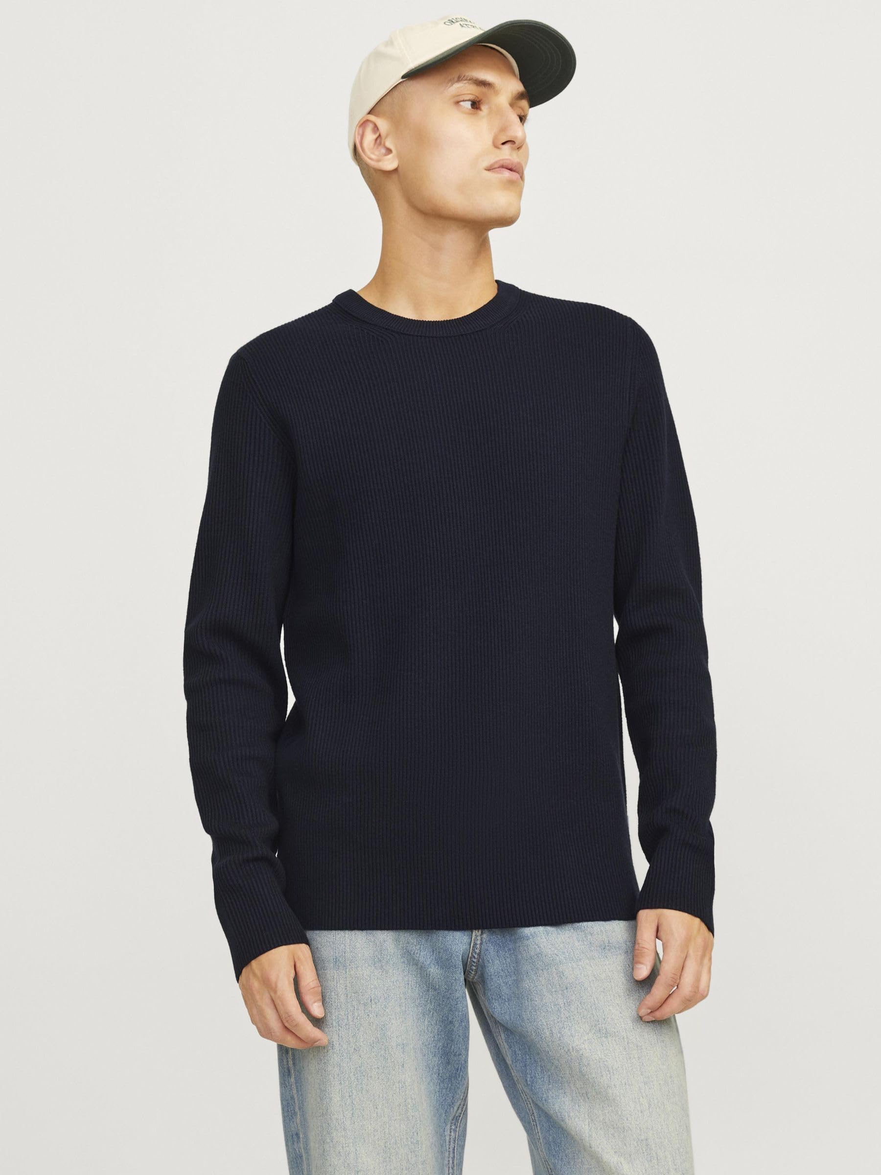 JACK & JONES Male Strickpullover Meliert Strickpullover