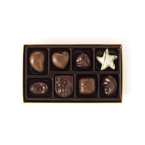 Miniatura 3 de Godiva Chocolatier Día de la Madre Ballotin de Oro Surtido Gourmet Chocolates 8 Piezas Caja de Regalo