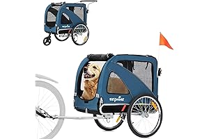 Sepnine & Leonpets Extendable Dog Bicycle Trailer