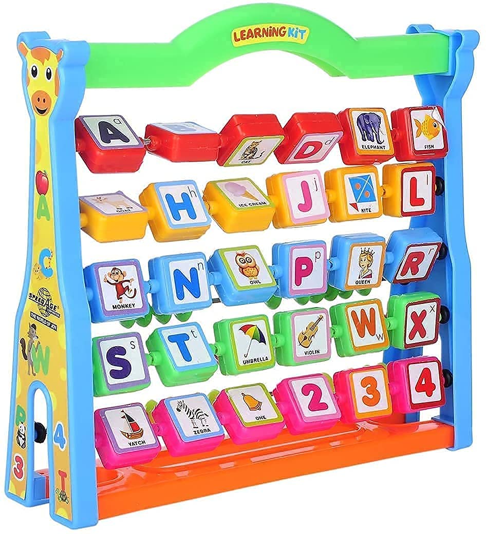 STACKRAID Alphabets Picture and Numbers Play Abacus Learning Kit for Kids (Multi Colour) (B0994CBHMV) Amazon Price History, Amazon Price Tracker