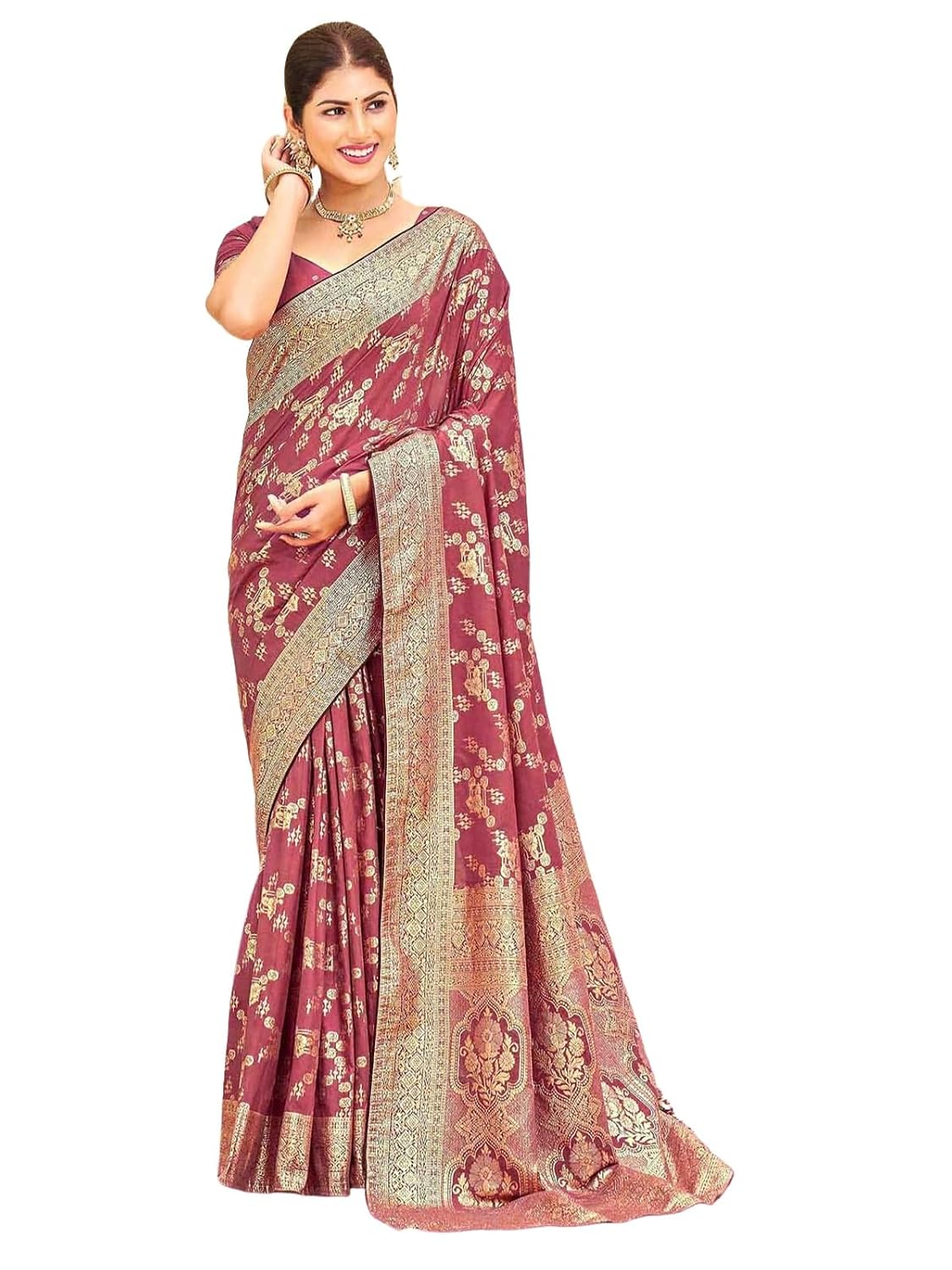 Satrani Women's Silk Weaving Banarasi Saree with Unstitched Blouse Piece - Review, Price and Buying Guide