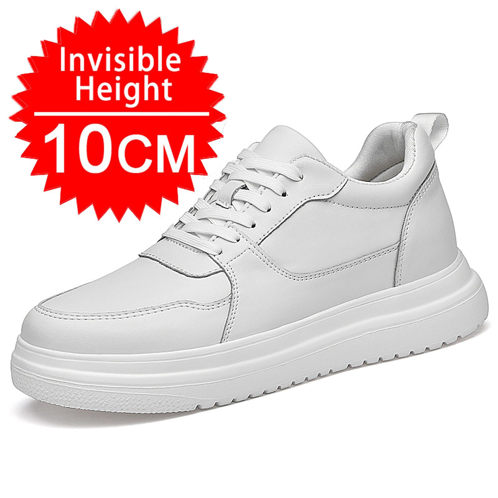 Elevate - Zapatos para hombre de 10 cm, con plataforma para hombre, informales, ligeras, cómodas, suelas suaves, resistentes al desgaste, para senderismo, tiempo libre, otoño e invierno