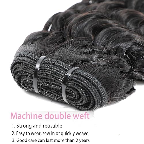 Miniatura 5 de Cabello humano rizado brasileño de 20 pulgadas, 8A, sin procesar, 1 paquete de cabello virgen, rizado, rizado, paquete único (3.53oz) color natural