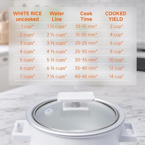 Miniatura 7 de Pequeña olla de cerámica blanca de 1.5 cuartos de galón, temperatura ajustable, platos principales, salsas, guisos y salsas. Tapa de vidrio apta