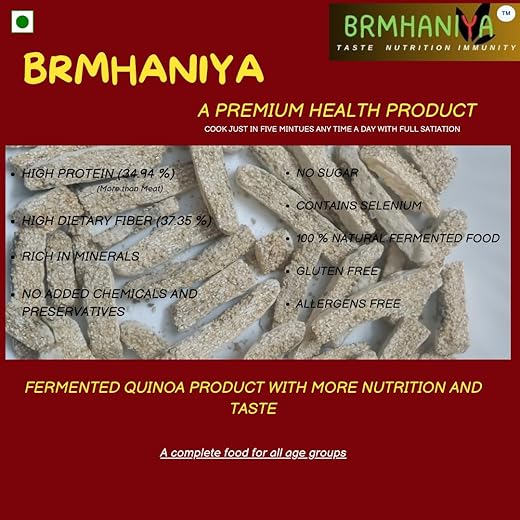 BRMHANIYA Premium Fermented Quinoa 100 Natural Rich in Prot