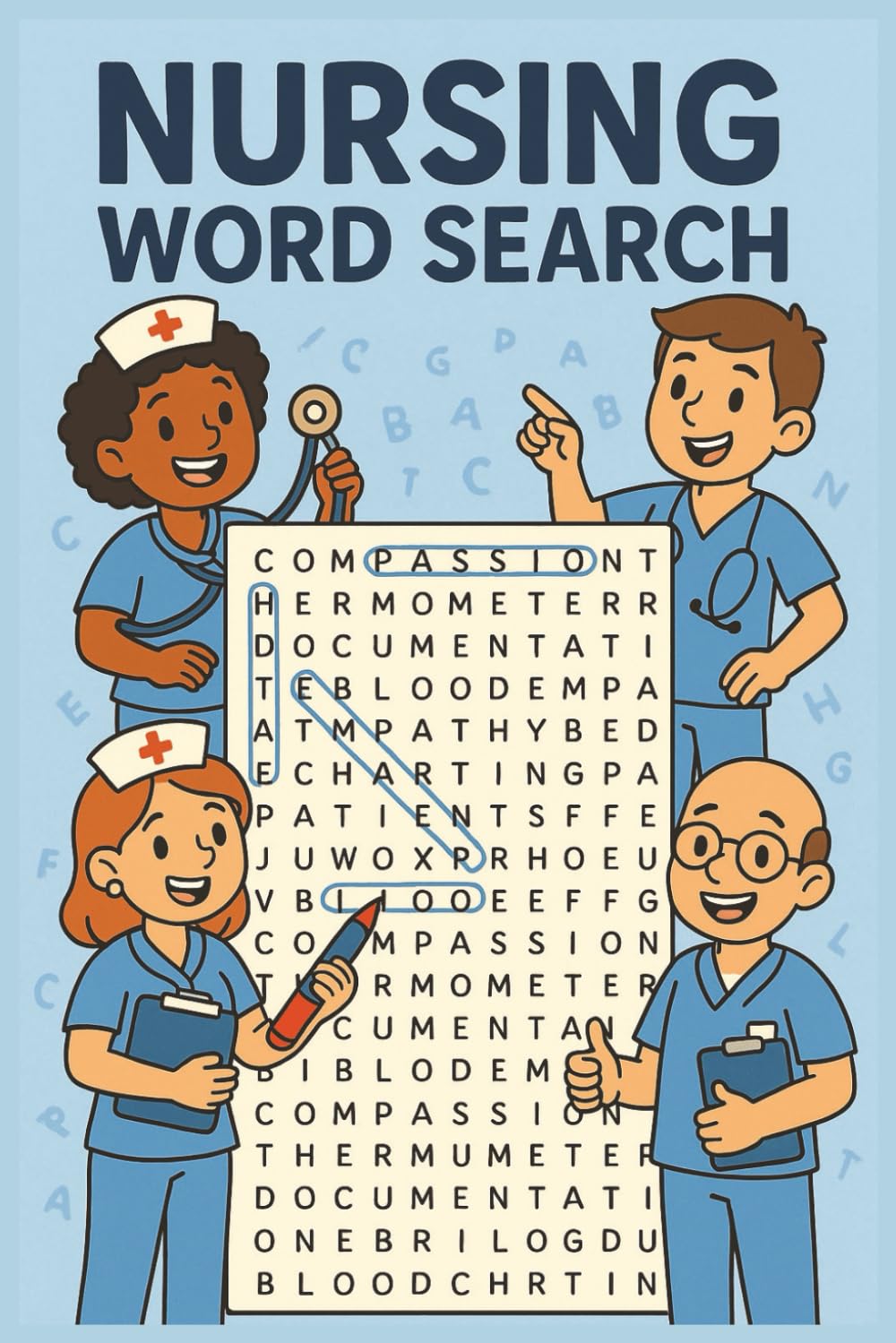 Nursing word search: Medical Search Puzzle Book
