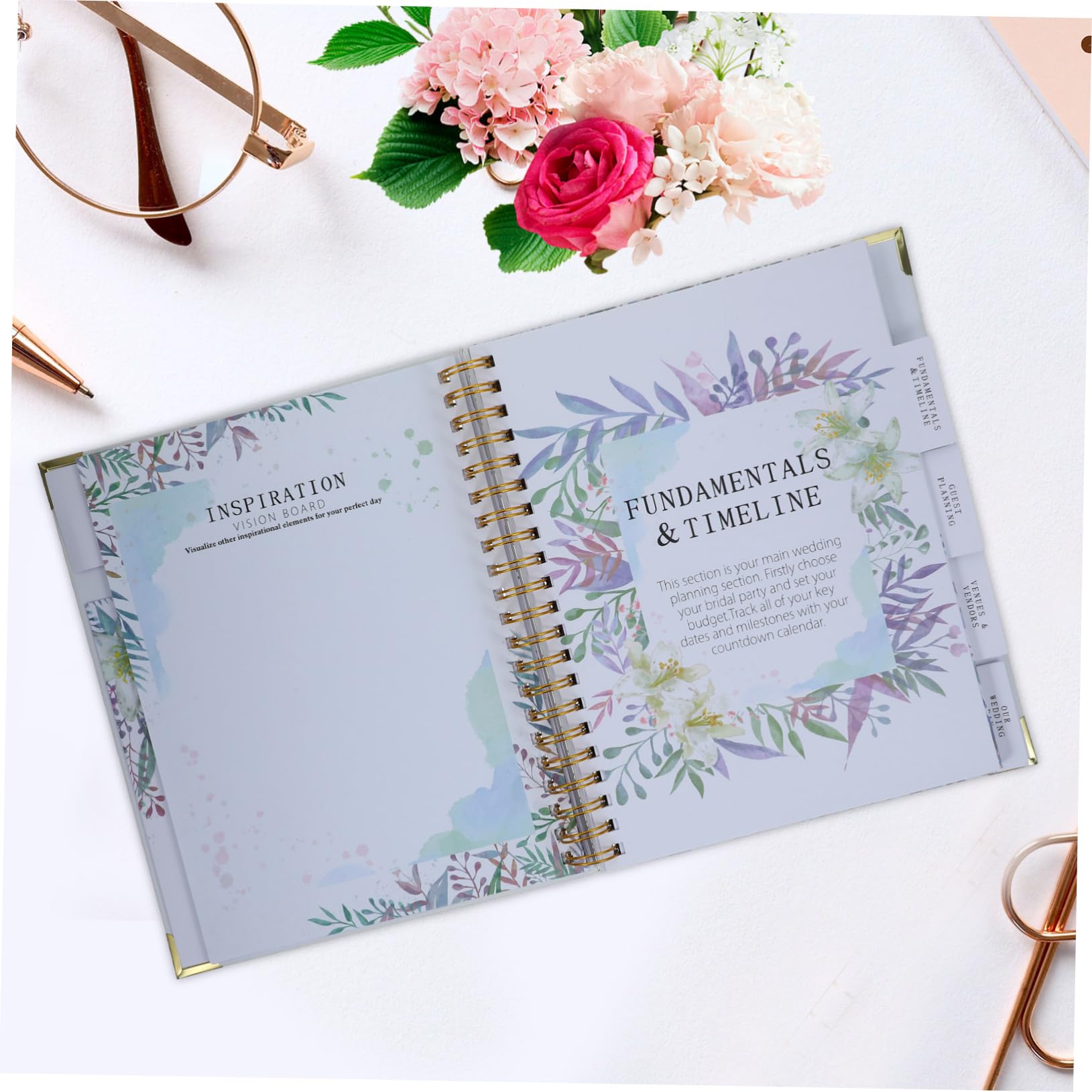 Hochzeitsplaner Buch als Notizbuch für Hochzeitserinnerungen