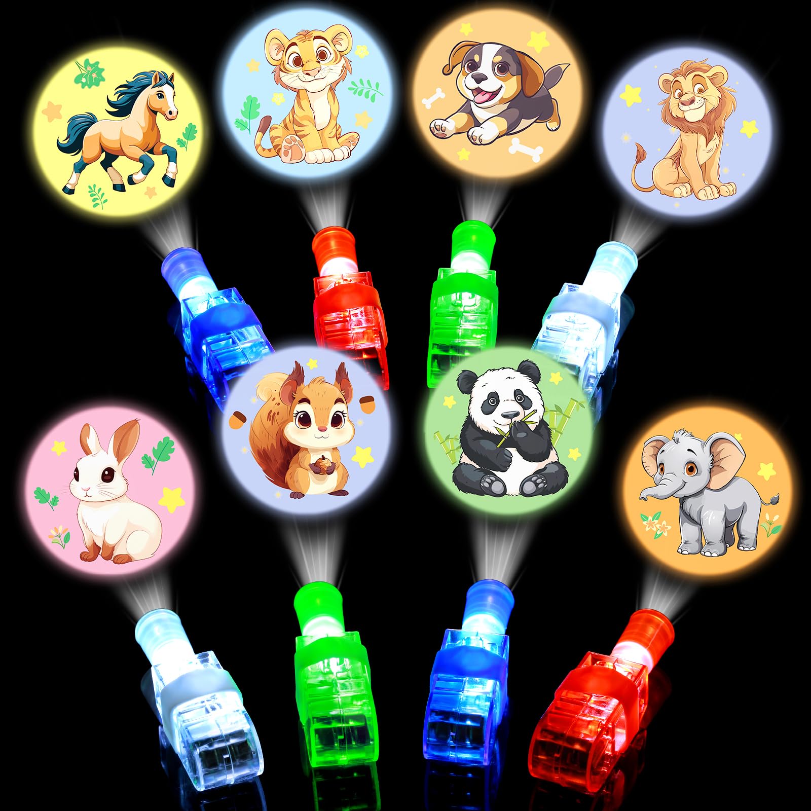 Amazon.com: Mikulala 24 Pack Animal Light Up Finger Lights Party