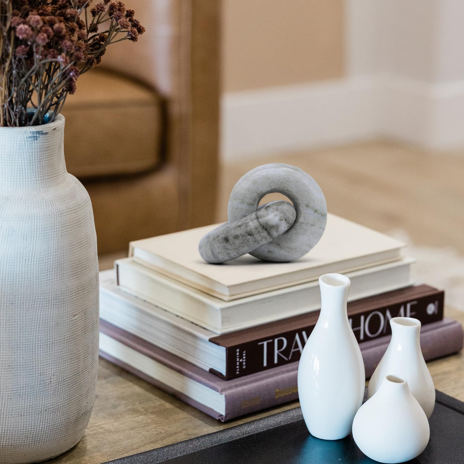 Amazon.com: CRAFTFOBIA Marble Chain Link Decor - Small Bookshelf