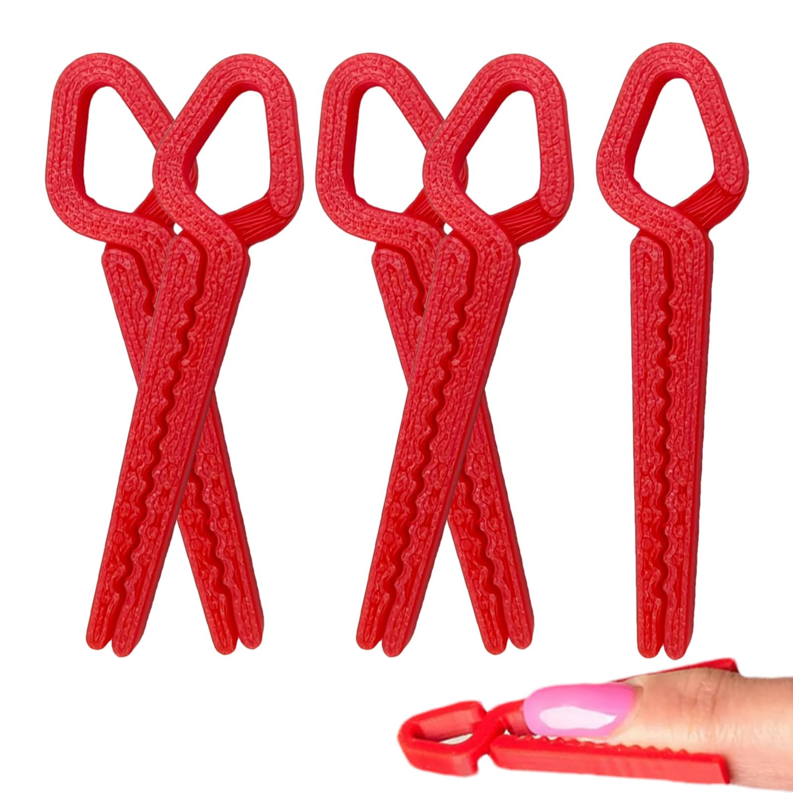Set 5 Protettori Unghie Per Smalto - Clip 3D Antisbavatura, Guida Per French Tip, Accessorio Per Applicazioni Uniformi | Per Casa, Salone, Viaggi, Feste, Lavori Di Manicure, Decorazioni Unghie E Cura