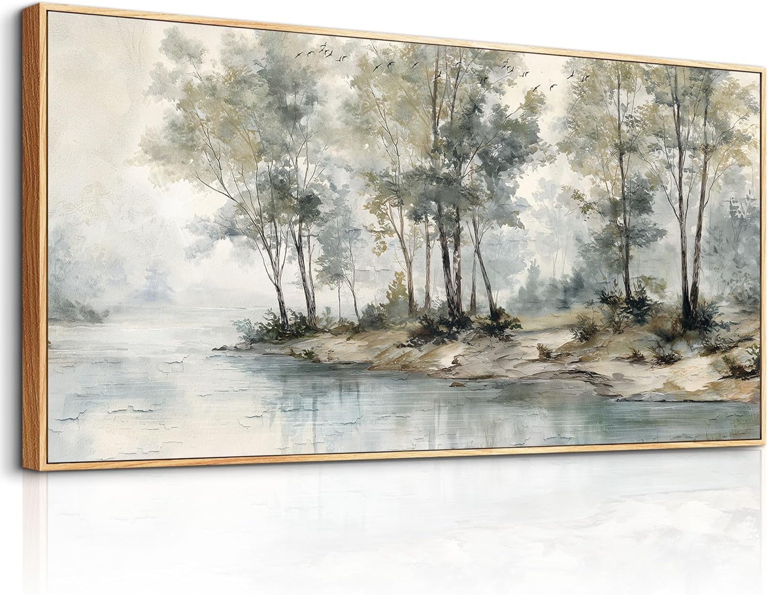 lianyibo Tree Of Life Wall Art Large Painting Modern Abstract Canvas Art Landscape Panoramic Picture Artwork Living Room Decor(70x140/Frameless)
