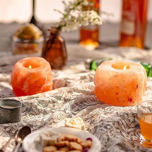 Miniatura 4 de Candlestick Holders Table Center Decoration Fashion Candle Holder Rose Mineral Salt Wax Candlestick Ornament Gift Home Candle Holders