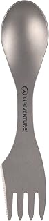 Lifeventure Superlight Titanium Spork with Serrated Cutting Edge | Ideal for Camping or Travel