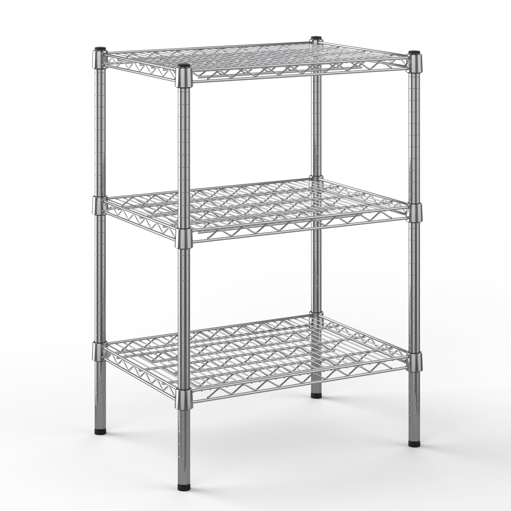 18" Deep x 24" Wide x 34" Height Wire Shelving Kit | 3-Tier |NSF Commercial Storage Rack Unit