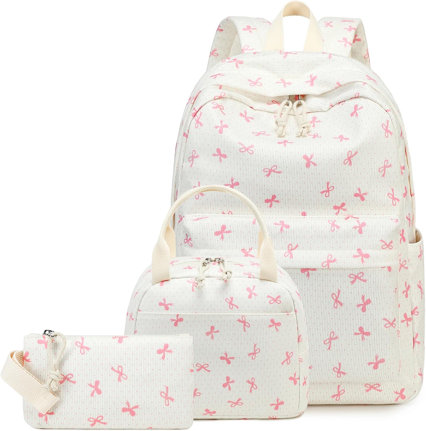 LEDAOU Backpack for Girls School Bag Kids Bookbag Teen Backpack Set Daypack with Lunch Bag