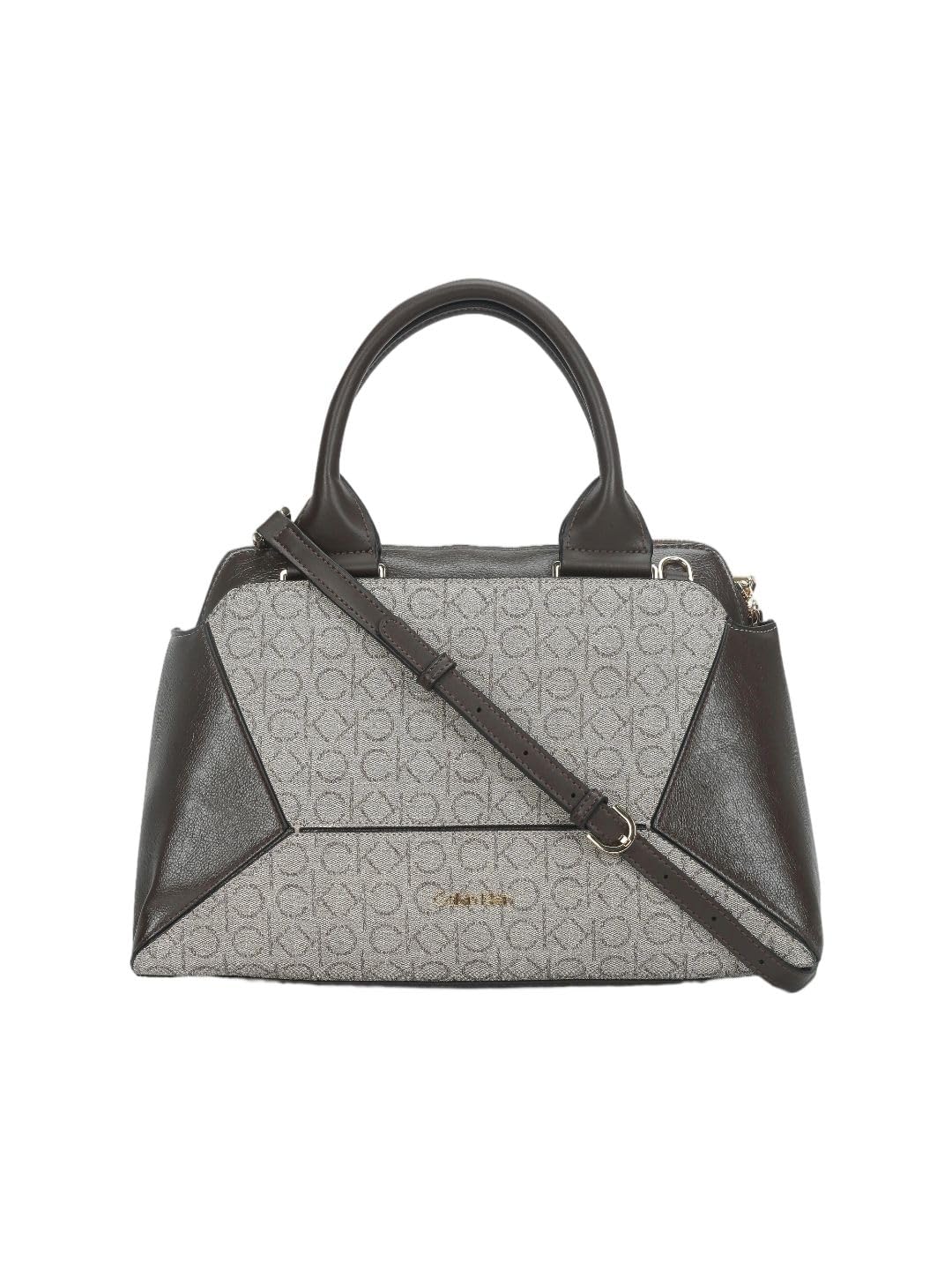 calvin klein Logo Brown Pu Handbag-picture-32