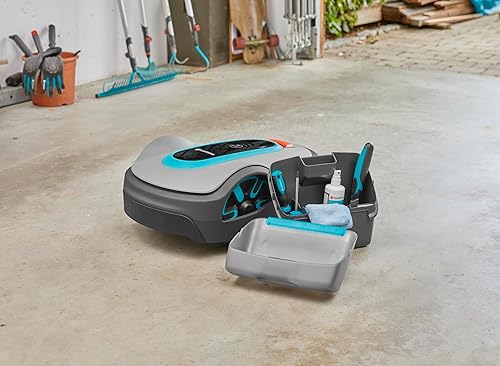Vista 5 de Cortacésped GARDENA SILENO City 15002-20, robótico automático, con aplicación Bluetooth y cable límite, silencioso, para césped de hasta 5400 pies