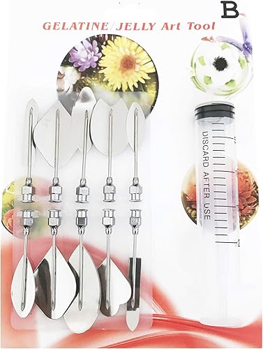 Vista 3 de Woohome Herramientas de pastel de arte, herramientas de gelatina 3D, incluye 60 herramientas de gelatina y boquillas de pastelería para decoración