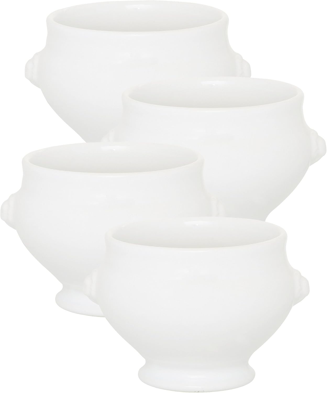 Emile Henry Lion's Head Soup Bowls, Set of 4, Blanc Amazon.co.uk Home & Kitchen