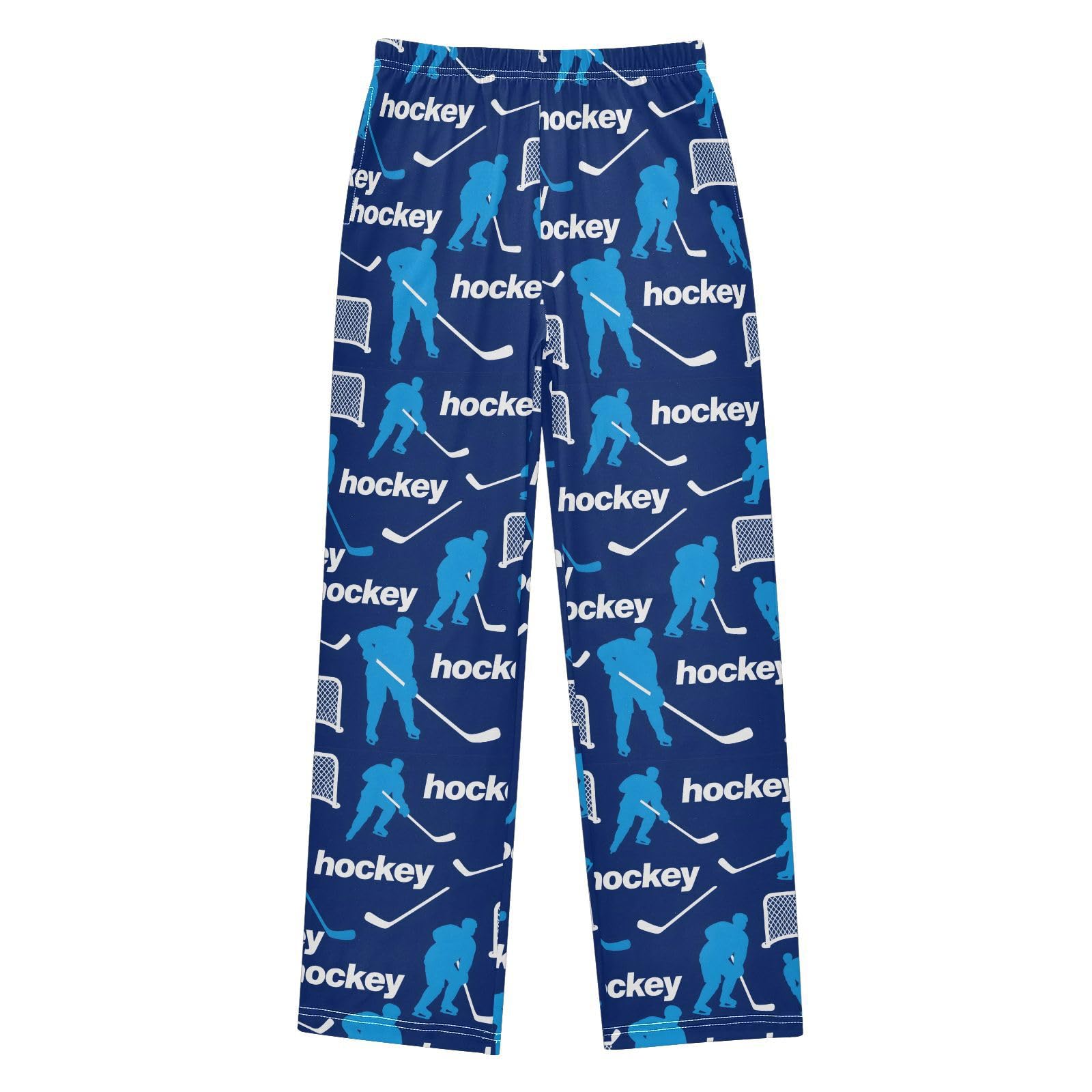 ALAZA Baseball Navy Blue Pajama Pants Long Sleep Pant Pajama Bottoms Elastic Waist with Pockets