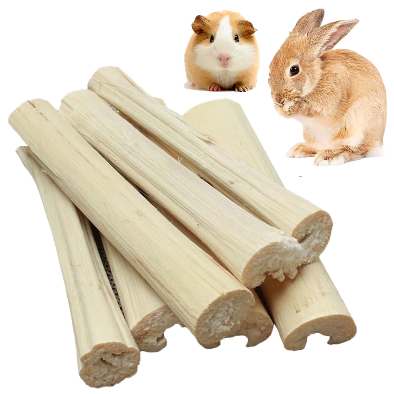 100g Sweet Bamboo Sticks Rabbit Gerbil Hamster Chew Sticks,Sweet Bamboo Chew Sticks for Teeth Clean&Borden,Sweet Bamboo Teeth Chews for Rabbits Chinchilla Guinea Pigs Sugar Gerbils and More Small Pets